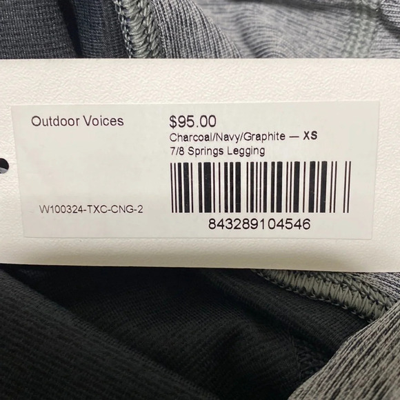 Outdoor Voices NWT  7/8 Springs Leggings Size XS - Picture 4 of 7